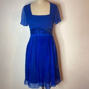 Max Mara Silk Short Sleeve Dress M